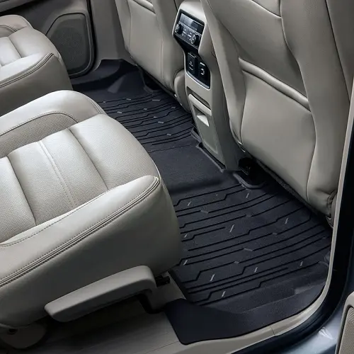2021 Acadia | Floor Liners | Black | Second Row | Interlocking Mats | All Weather | Set of Two