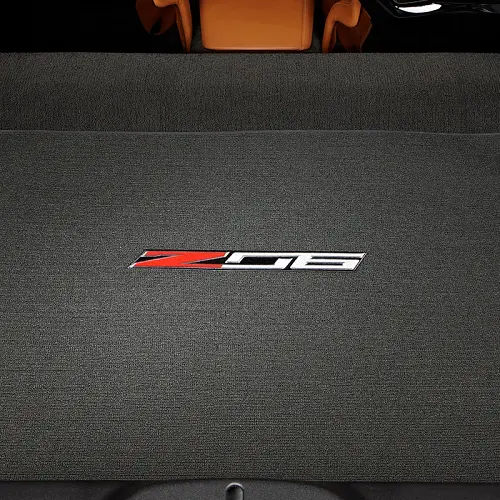 2017 Corvette Stingray Cargo Area Mat | Black | Convertible | Z06 Logo | Premium Carpet