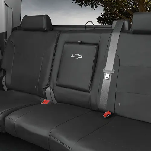 2017 Silverado 1500 Seat Covers | Crew Cab | Rear | Black | Center Armrest