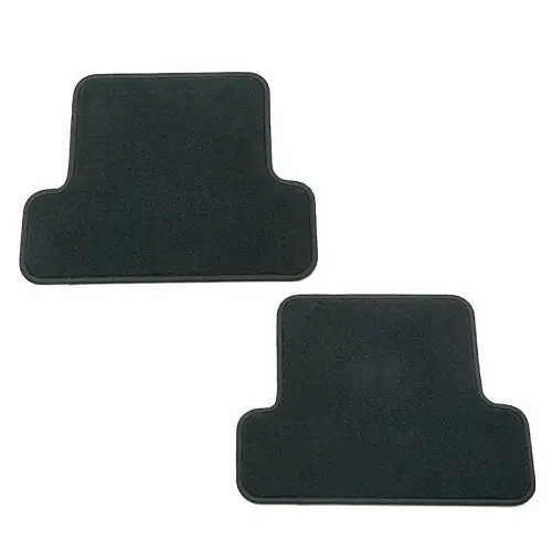 2016 Canyon Floor Mats | Rear Row | Black | Extended Cab | Premium Carpet | Set of Two