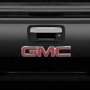 2019 Sierra 3500 Chrome Tailgate Handle | without Rear Camera