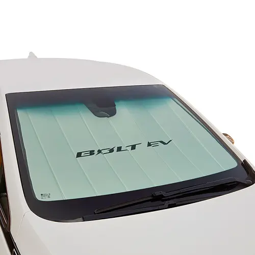 2017 Bolt EV Sunshade Package | Gray | Front Windshield | Storage Bag | Bolt EV Script Logo