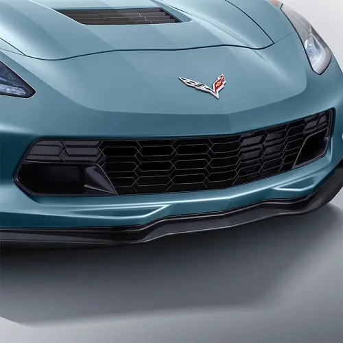 2017 Corvette Stingray Grille | Z06 Performance Design | Carbon Flash | Models WITHOUT Curb View Cam