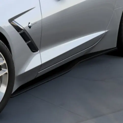 2018 Corvette Rocker Panel Moldings Package | Carbon Flash