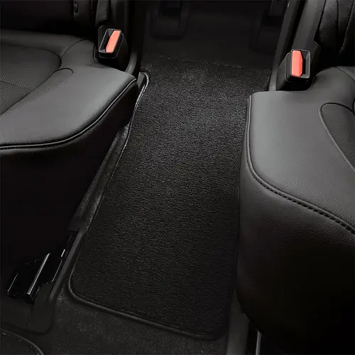 2023 Acadia Floor Mats | Premium Carpet | Black | Third Row | 6 Passenger | 2nd Row Captain Chairs |