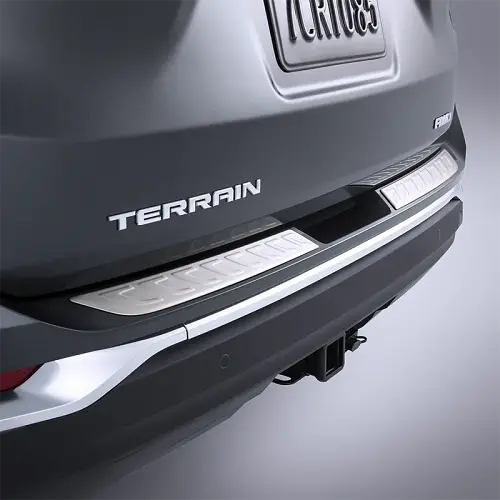2020 Terrain | Rear Bumper Protector | Brushed Stainless Steel | 2 Piece