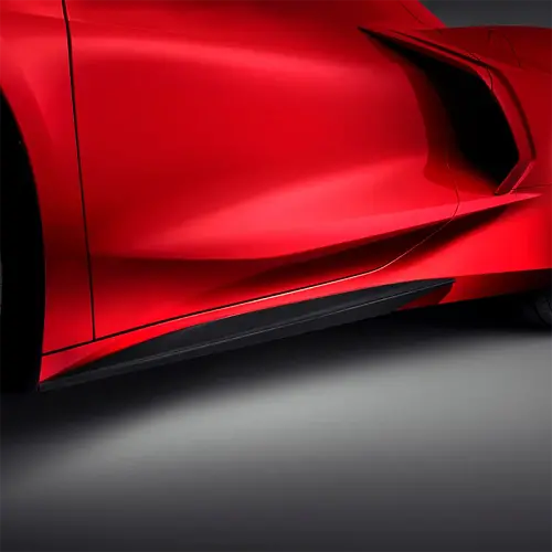 2024 C8 Corvette Stingray | Rocker Panel Extensions | Black | Pair | Z51 Models
