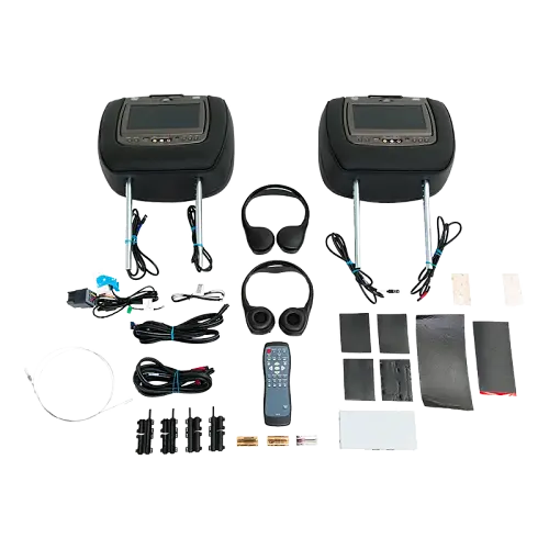2020 Escalade ESV | Rear Seat Infotainment | Dual Headrest Monitors | DVD Players | Jet Black Vinyl