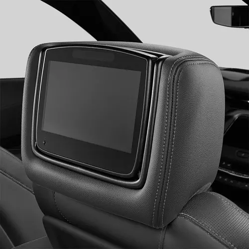 2021 XT4 Rear Seat Infotainment | Two LCD Headrest Monitors | DVD Player | Black Leather | H1Y