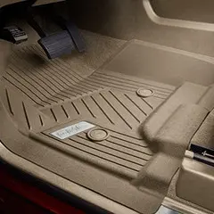 2018 Sierra 2500 Floor Liners | Dune | Front | Crew or Double Cab | No Console | GMC Logo