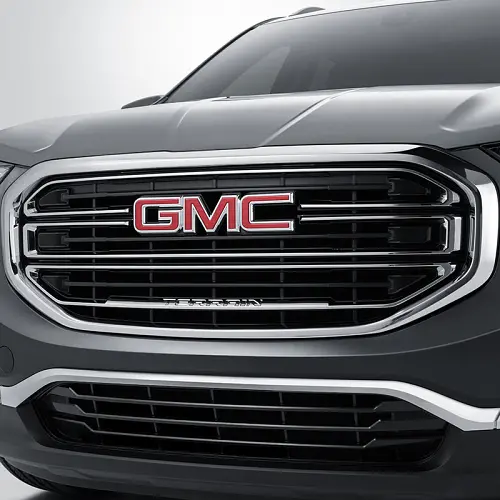 2020 Terrain Grille | Chrome Surround | Black Grille | GMC Logo | Without HD Surround Vision