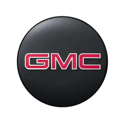2020 Yukon XL | Wheel Center Cap | Gloss Black | Red GMC Logo | Single