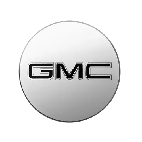 2023 Terrain | Wheel Center Cap | Bright Aluminum Finish | Embossed Black GMC Logo | Single