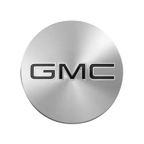 2021 Terrain | Wheel Center Cap | Brushed Aluminum Finish | Embossed Black GMC Logo | Single