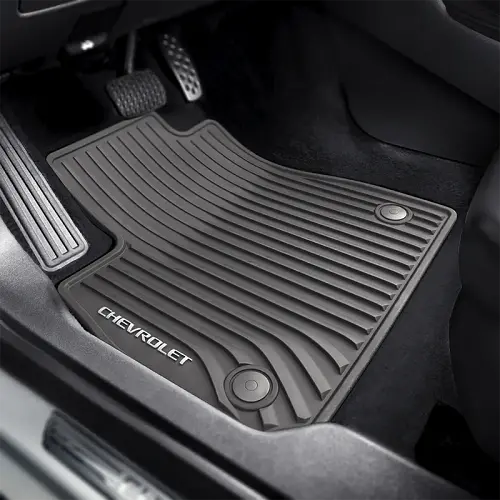 2018 Malibu | Floor Mats | Dark Atmosphere | Front and Rear Rows | Chevrolet Logo | All-Weather