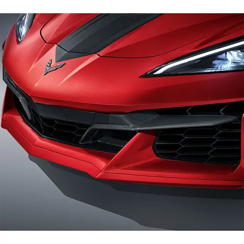 2023 C8 Corvette Z06 | Front Grille Inserts | Visible Carbon Fiber | Set of Two | WITHOUT UVA