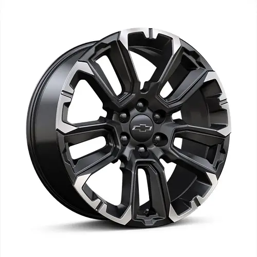 2022 Silverado 1500 | 22-inch Wheel | Gloss Black | Multi-Spoke | Machined Edges | SRL | 22 x 9 | Si