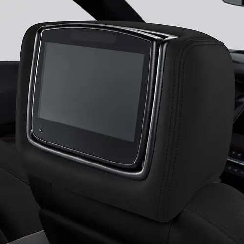 2022 XT5 Rear Seat Infotainment | Two Headrest Monitors | DVD Player | Jet Black Leather | HXC H2X