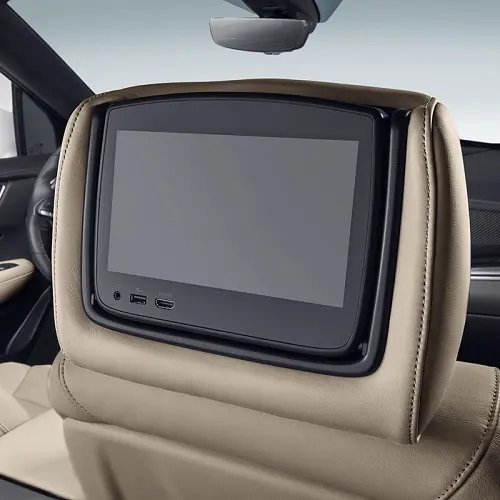 2023 XT6 Rear Seat Infotainment | Two Headrest Monitors | DVD Player | Cirrus Leather | HV9