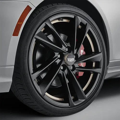 2022 CT4 | 19-inch Wheel | Gloss Black | Bronze Accents | 5-Split-Spoke | SOX | 19 x 8 | Single