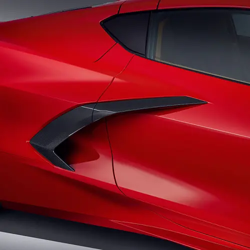 2021 C8 Corvette Stingray | Intake Trim Kit | Visible Carbon Fiber | Set of 2