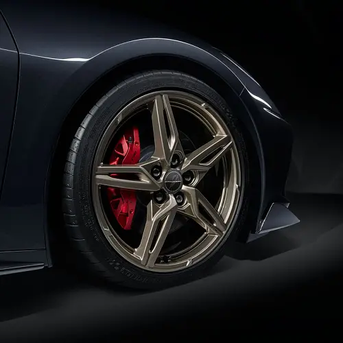 2020 C8 Corvette Stingray | 19-inch Wheel | Front | Pewter | 5-Open Spoke | Single