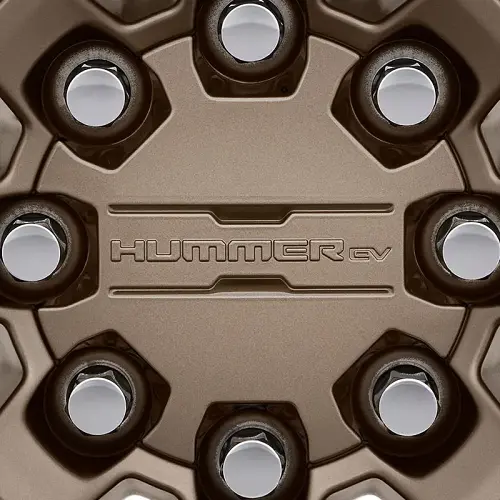 2023 Hummer EV Pickup | Wheel Center Cap | Bronze | Hummer EV Logo | 8-Lugnut Pattern | Single