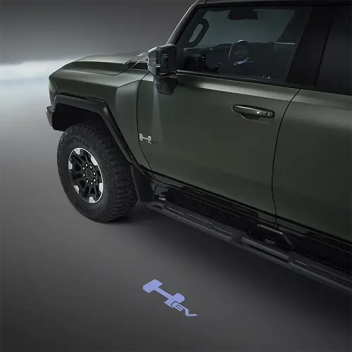 2024 Hummer EV Pickup | LED Puddle Lights | HUMMER EV Logo | Outside Rearview Mirror | Pair