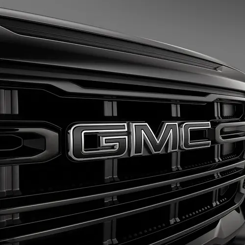2022 Canyon Emblems | Black GMC Logo | Front Grille and Rear Tailgate | Chrome Surround | Set of 2