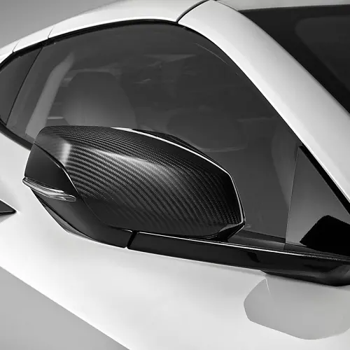 2024 C8 Corvette Stingray | Mirror Covers | Visible Carbon Fiber | Set of Two