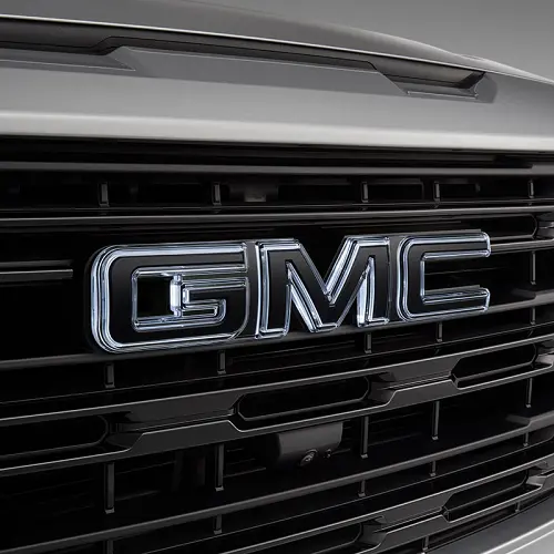 2023 Sierra 1500 | Emblems | Black GMC | Illuminated | Front Grille | MultiPro Tailgate | Pair