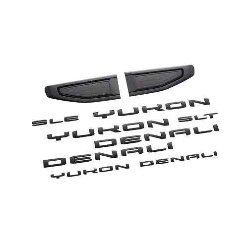 2023 Yukon XL | Black Emblems | Nameplates | Letters | Yukon | SLE | SLT | Denali