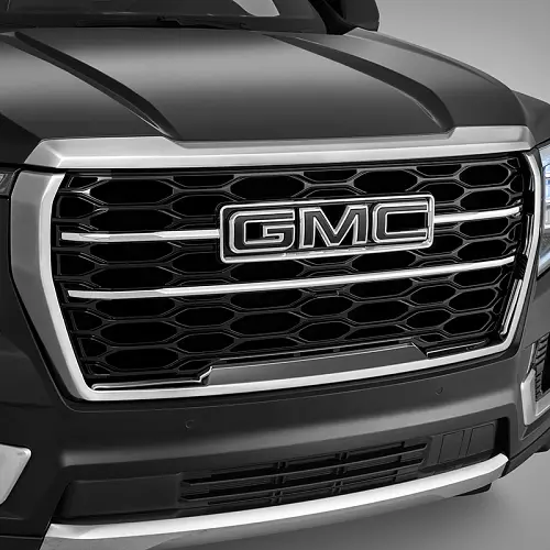2023 Yukon XL | Grille Upgrade | Chrome Surround | Black Grille | Black GMC Logos | HD Vision