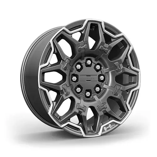 2022 Hummer EV Pickup | 22 inch Wheel | Grazen Metallic | Machined | Multi-Spoke | 22 x 9.5 | Single