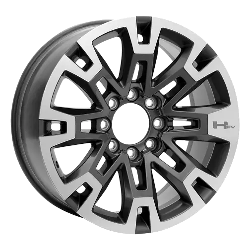 2024 Hummer EV Pickup | 22 inch Wheel | Grazen Metallic | Machined | 8-Spoke | 22 x 9.5 | Single