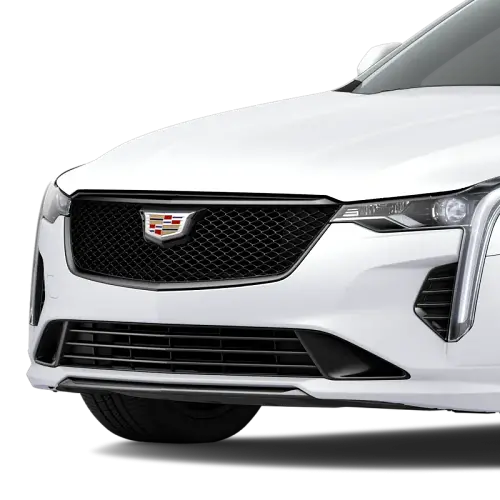 2021 CT4 | Grille Upgrade | Gloss Black | Gloss Black Surround | Cadillac Emblem Logo