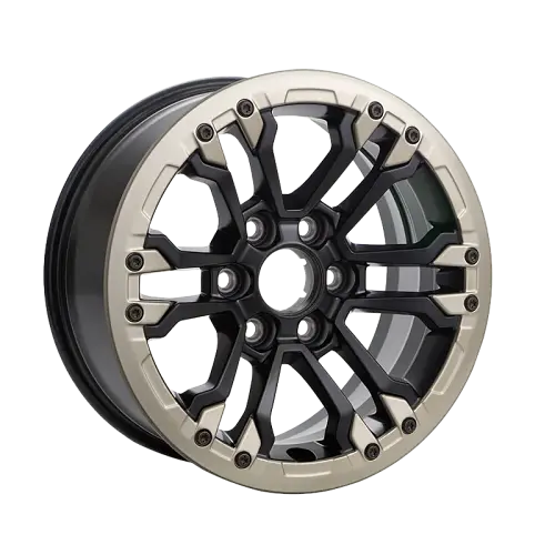 2024 Sierra 1500 | 18-in Wheel | Black | Gold Oxide | Beadlock Compatible | 12-Spoke | 18 x 8 | Sing