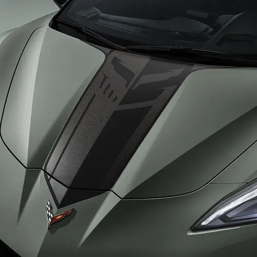 2024 C8 Corvette E-RAY | Hood Graphics Package | Jake Logo | Carbon Flash Metallic | Single