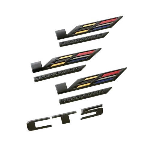 2024 CT5 | Emblems | Gloss Black | V-Series Blackwing | Bodyside | Trunk lid | Set of Four