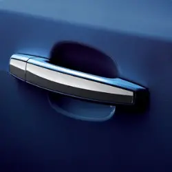 2015 Cruze Door Handles | Front and Rear Sets | Blue | Chrome Stripe