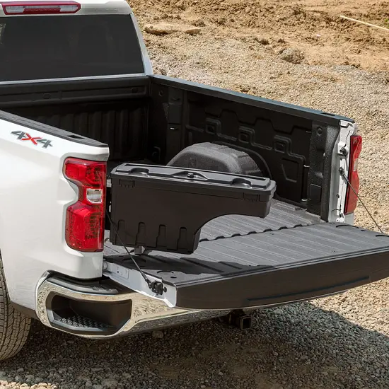 2019 Silverado 1500 | Swing-out Tool Box | Driver Side | Lockable | Black