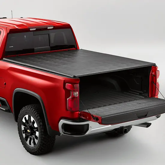 2023 Silverado 3500 | Tonneau Cover | Soft Tri-Fold | Black | Standard Box | 6ft 7in Bed