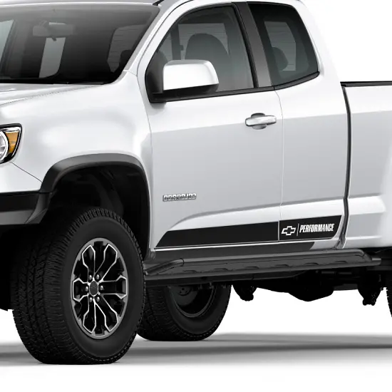 2021 Colorado Decal Kit | Extended Cab | Chevrolet Performance Logo | Low Gloss Black