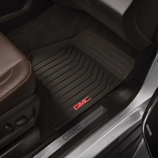 2015 Yukon Floor Mats | Cocoa | Front Row | Premium All Weather | Cocoa | GMC Logo