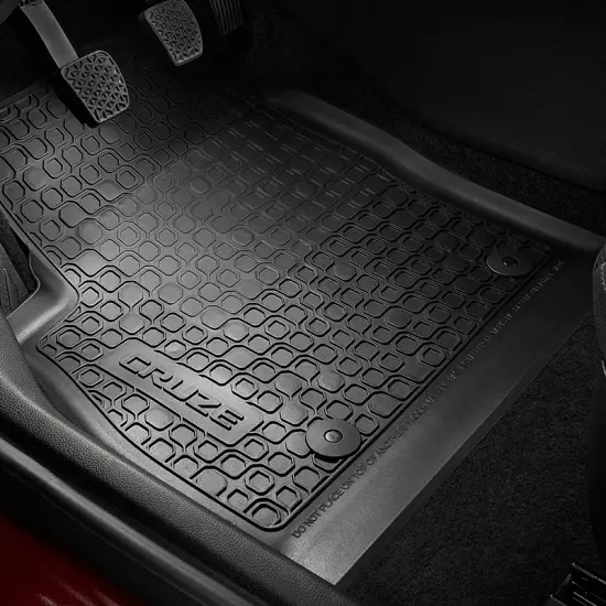 2016 Cruze Floor Mats | Black | Front and Rear | Premium All Weather | Passenger-side anchoring