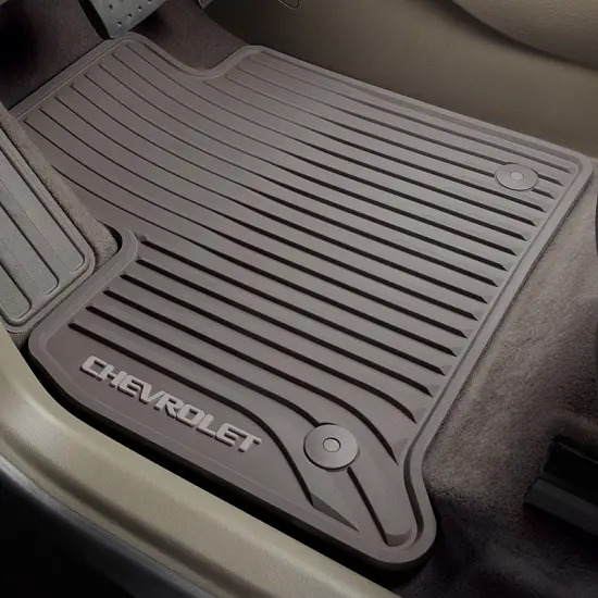 2023 Traverse Floor Mats | Dark Atmosphere | All Weather | Front Row | Chevrolet Script Logo | Pair