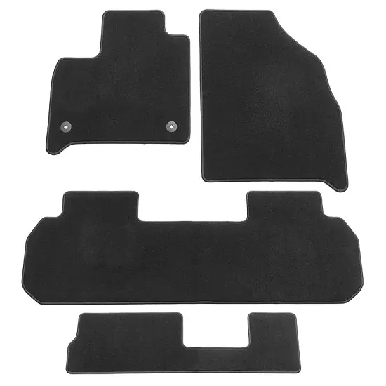 2023 Traverse Floor Mats | Black | Replacement Carpet | 2nd Row Bench Seat | 3 Rows | Set of 4