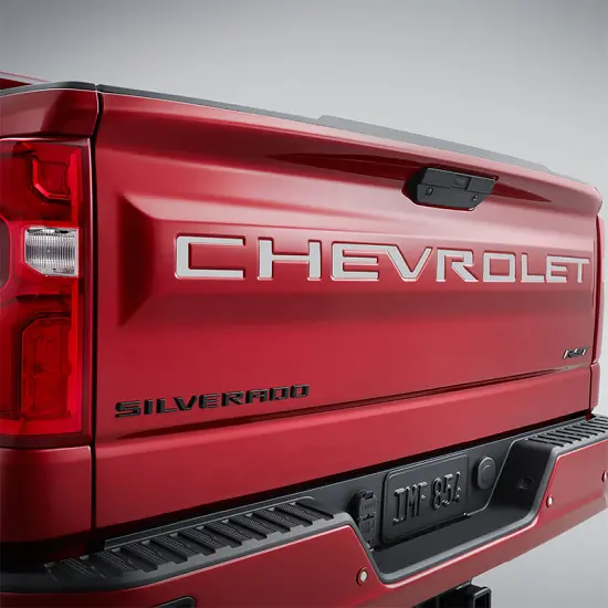 2019 Silverado 1500 | Chevrolet Tailgate Lettering | Decal Package | Silver