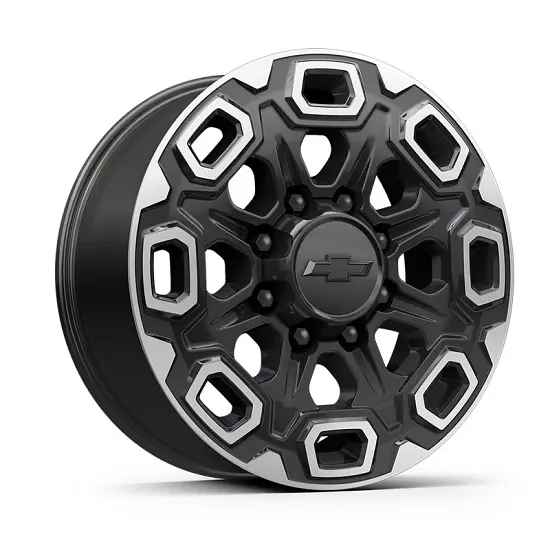 2023 Silverado 3500 | 20 inch Wheel | Black | Machined | Multi-Spoke | 8-Lug | 20 x 8.5 | SKX