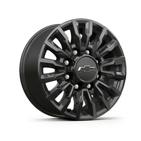 2023 Silverado 3500 | 18 inch Wheel | High Gloss Black | Multi-Spoke | 8-Lug | 18 x 8 | PTW | Single